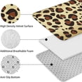 thumbnail image 5 of Gold and Brown Of Leopard Print Bathroom Rugs Sets 3 Piece,Toilet Cover Set,Absorbent Non Slip Bathroom Mats Sets with U-Shaped Contour Rug Toilet Rug Set, 5 of 5