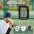 thumbnail image 3 of KFFKFF 9-Opening Baseball Mesh, 21"x29" Softball and Baseball Coaching Gear for Batting and Throwing Drills, Robust Height Modifiable Training Support with Strike Zone & 4 Earth Anchors, 3 of 9