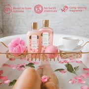 Spa Gift Baskets for Women - 9 Pcs Rose Bath Gift Kits for Mom, Birthday Beauty Self Body Care Sets Gifts Idea for Her Relaxing