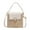White, variant on Casual Straw Women Shoulder Crossbody Bags 2023 New Handbag Purses Summer Beach Messenger Travel Bag-Brown