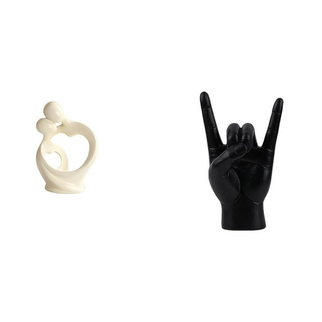 Figura abstracta de amante con gesto artístico de la mano, escultura creativa de pareja, adorno de resina para escritorio, armario, hogar, dormitorio,