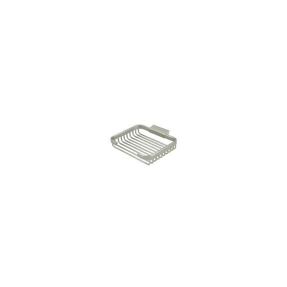 Deltana WBR6050U15 Wire Basket, 6" Rectangular Soap Holder in Brushed Nickel