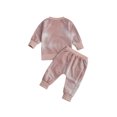 thumbnail image 2 of Diconna BabyTie Teinture Manches Longues Col Rond Chandail + Pantalon à Nouer Ensemble de Vêtements Hiver Printemps, 2 of 7