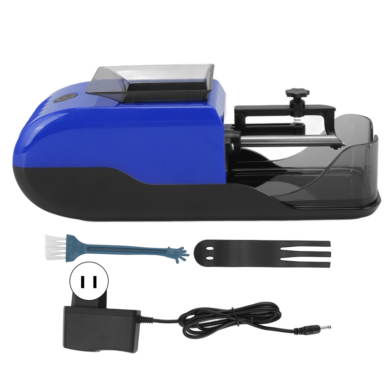 8mm Full Automatic Cigarette Rolling Machine Electric Cigarette Roller  Maker 100‑240V Blue US Plug