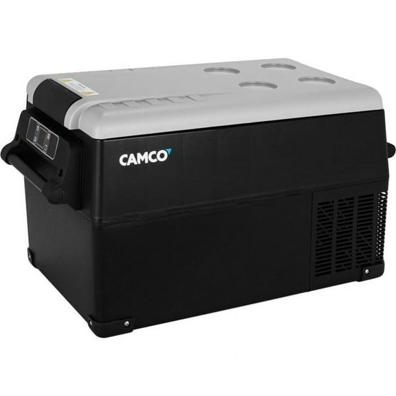 Camco Mobile App control Portable Refrigerator with 7-foot AC adapter Plastic/Polymer Black, 28lb
