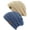 Beige/Dark Denim, variant on Women's Knit Beanie Cap Hat (2 PACK), Ivory/Red