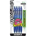 thumbnail image 2 of Zebra 22224 1.0 mm Z-Grip Retractable Ballpoint Pen  Blue - Pack of 4, 2 of 2