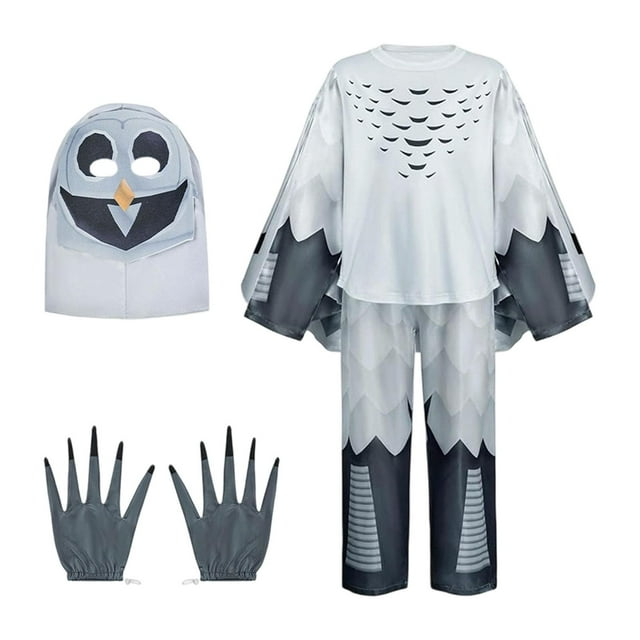 Conjunto de disfraz de búho para niños, accesorios de vestir para fiesta de cumpleaños, cosplay y carnaval. 130