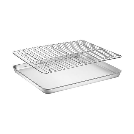 

Wmkox8yii Stainless Steel Cookie Sheet And Cooling Shelves NonToxic Baking Sheet