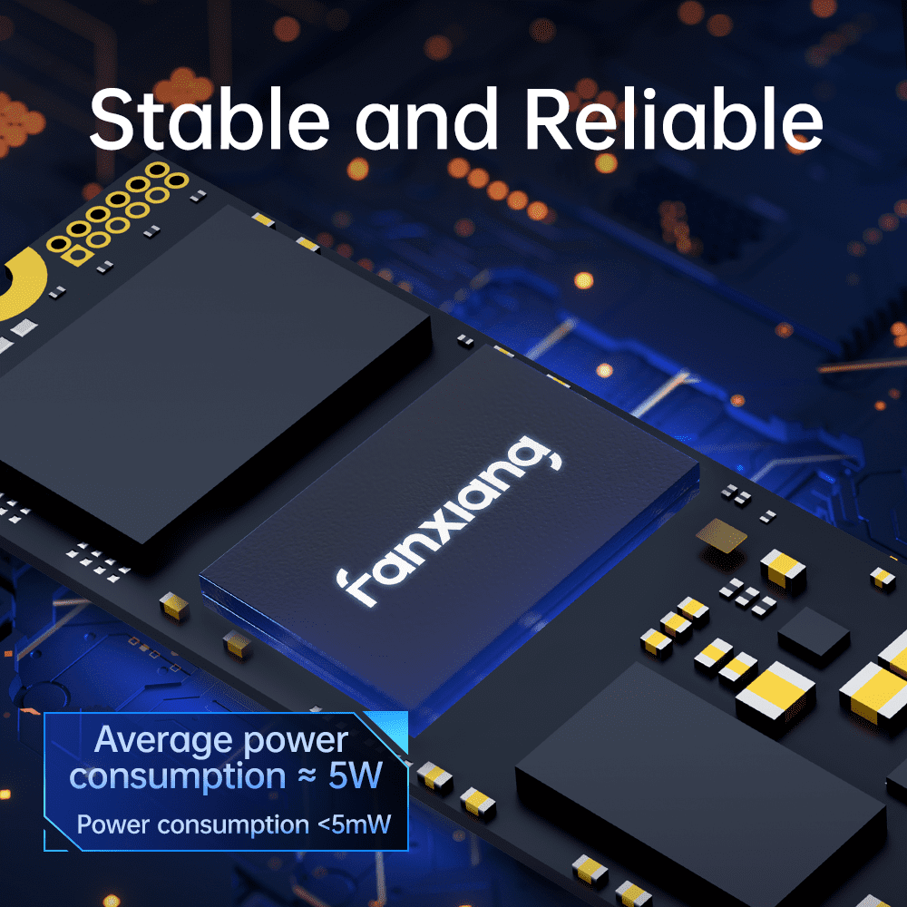 Fanxiang S501Q 1TB NVMe M.2 2280 SSD, PCIe 3.0 Gen3x4 Internal Solid State Drive Up to 3500MB/s Read Speed for Laptop Desktop PC