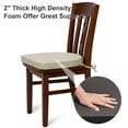 Shinnwa Chair Cushion with Ties for Dining Chairs, 17 x 16.5 x 2 inches, Non Slip Kitchen Chair