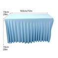 thumbnail image 2 of Elastic Rectangular Tablecloth for Outdoor Wedding Party Festival Event, 2 of 6