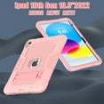 thumbnail image 4 of Feishell Case for iPad 10th Generation 10.9" 2022,Built-in with Kickstand,Three Layers Hybrid Heavy Duty Shockproof Rugged Impact Resistant Drop Protection Case Cover,Rosegold, 4 of 9