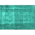 thumbnail image 1 of Ahgly Company Indoor Rectangle Abstract Turquoise Blue Contemporary Area Rugs, 2' x 4', 1 of 4
