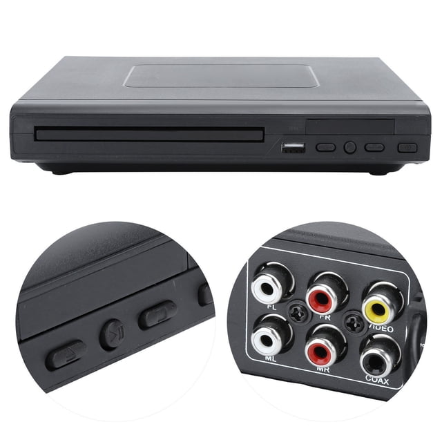Reproductor de DVD ANGGREK ABS negro