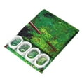thumbnail image 6 of 4PCs Shower Curtain Waterproof Fabric Bathroom Set With Hooks Waterfall Nature Scenery Bath Mat Lid Toilet Cover Non-Slip Rug Doormat Sets for Home Bathroom Decor, 6 of 6
