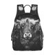 thumbnail image 1 of Balery Geometric Bull Design Mochila ligera para hombre y mujer: duradera e impermeable, ideal para la escuela, el trabajo, viajes y uso diario., 1 of 7