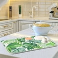 thumbnail image 2 of Tropical Palm Leaves Dish Drying Mat for Kitchen Counter Green Monstera Leaf Absorbent Microfiber Drying Pad, Medium 16x18 in, Reversible Drainer Mats, 2 of 6