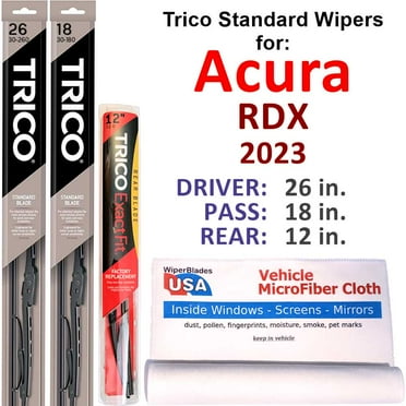 2023 Acura RDX Wiper Blades (Set of 3) w/Rear Wiper