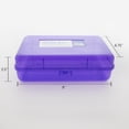 thumbnail image 5 of BAZIC Plastic Pencil Case Utility Storage Box, Glitter Bright Color, 24-Pack, 5 of 5