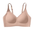 thumbnail image 3 of Gkeoshab Sports Bras for Women Women's High Support Wireless Bra Comfort Bralette Breathable Light Pink M, 3 of 4