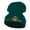 Dk Green, variant on Halloween Pumpkin Face Embroidered Long Beanie - Black OSFM