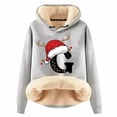 thumbnail image 1 of WILLBEST Sudadera con Capucha y Estampado Navideño de Mujer, con Espalda de Lana, Cálida, de Lana, Ideal para El Invierno Modelo 1106 XX-Grande, 1 of 4