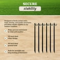 thumbnail image 3 of Yard Tuff 1/2" x 30" Rebar Stakes, Steel Ground Anchors for Yard or Garden, 6 Pack, 3 of 10