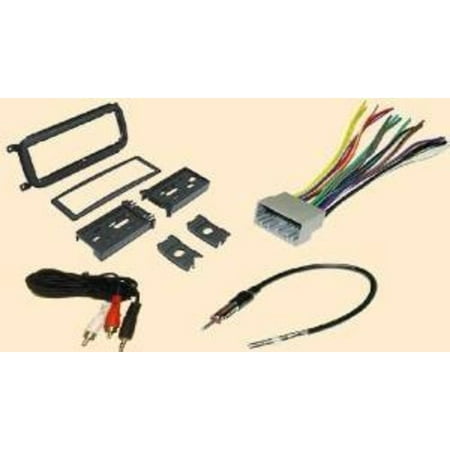 - Radio Stereo Install Dash Kit + wire harness + antenna adapter for Jeep Grand Cherokee (02-04), Liberty (02-07), Wrangler (03-06)