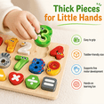 Abc Symbolize Basic Biiend Wooden Alphabet and Number Puzzle Set, ABC Letters, Numbers and ...