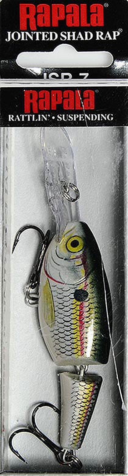 Rapala Shad Rap 07 Fishing Lure - Bleeding Hot Olive, 2 3/4", 5/16 Oz, 5-11 Ft Depth