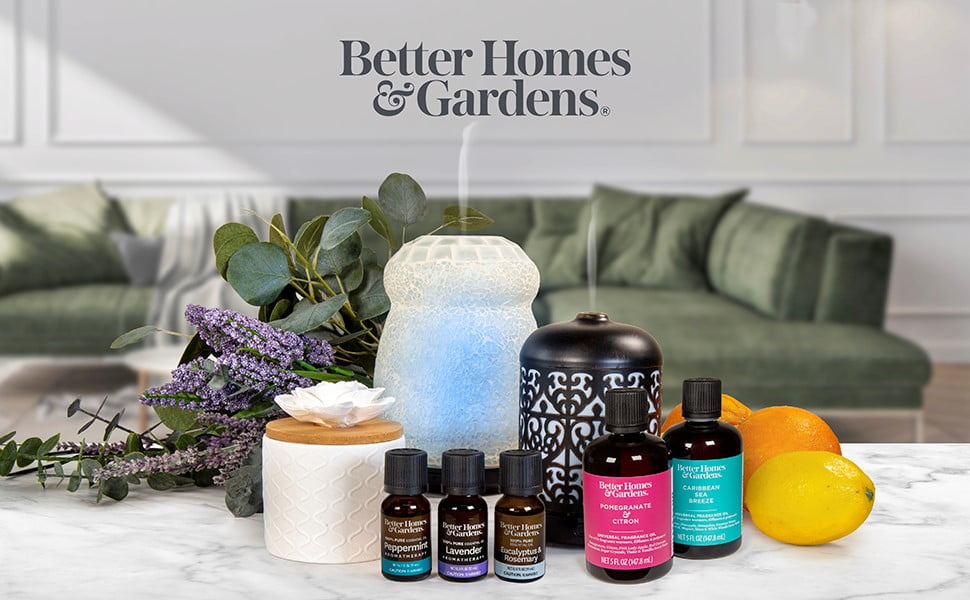 Details about   Better Homes& Gardens Essential Oil Infused Reed Diffuser Set,Rosemary/spearmint 