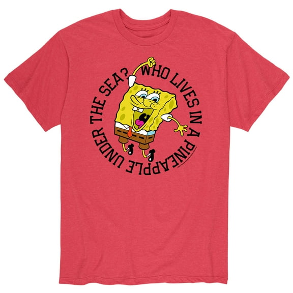 SpongeBob SquarePants - Who Lives In A Pineapple - Men's Short Sleeve Graphic T-Shirt