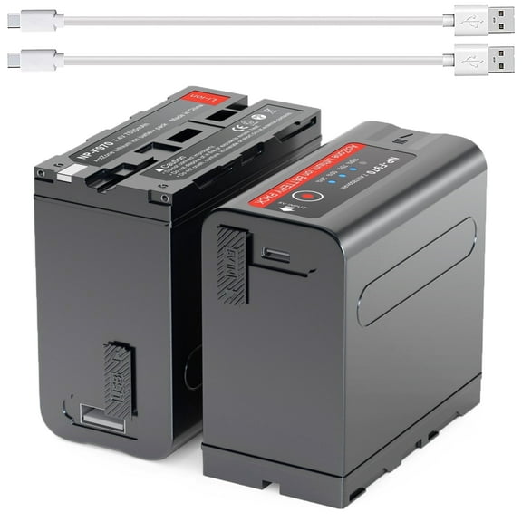 AUSIO 2 Pack Replacement NP-F970 Batteries for  DCR-VX2100, DSR-PD150, DSR-PD170, FDR-AX1, HDR-AX2000, HDR-FX1,   HDR-FX7, HDR-FX1000, HVL-LBPB, HVR-HD1000U, HVR-V1U, HVR-Z1P