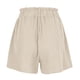 thumbnail image 4 of MKLEKYY Pantalones Cortos de Playa Holgados con Bolsillo y Cintura Alta de Color Liso para Mujer, Moda de Primavera y Verano, 4 of 4