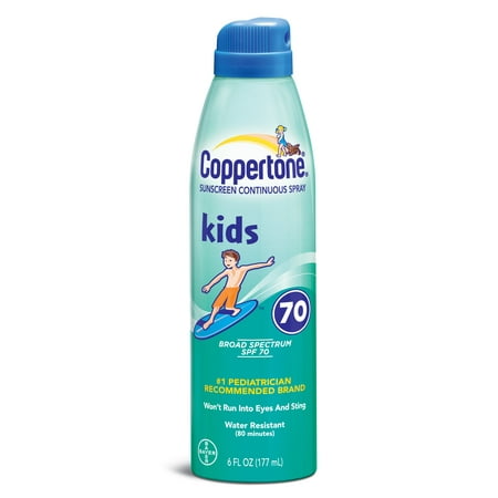 Coppertone® Kids Broad Spectrum SPF 70 AccuSpray? Sunscreen Continuous Spray 6 fl. oz. Aerosol Can