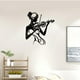 thumbnail image 1 of Silueta femenina de violinista, arte para colgar en la pared, artístico, decorativo, multifuncional, 26 x 30 cm, para salón, elegante, resistente,, 1 of 8