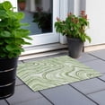 thumbnail image 6 of Addison Rugs Chantille Indoor/Outdoor Transitional Swirls Aloe Washable Rectangle Rug, 1'8" x 2'6", 6 of 6