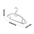 thumbnail image 3 of XWSHYW Almacenamiento de Ropa y Armarios. Percha de Ropa Sin Costuras para El Hogar, 10 Unidades, Percha Ancha para Ropa de Adultos, Tendero de Ropa para Estudiantes, Percha de Plástico Antideslizant, 3 of 6