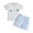 b22-Blue, variant on KPOPLK Baby Boy Summer Clothes Short Sleeve Shirt Tops T-Shirt Casual Graphic Tee Shorts Toddler Outfits Set Size 2-3 Years,Blue