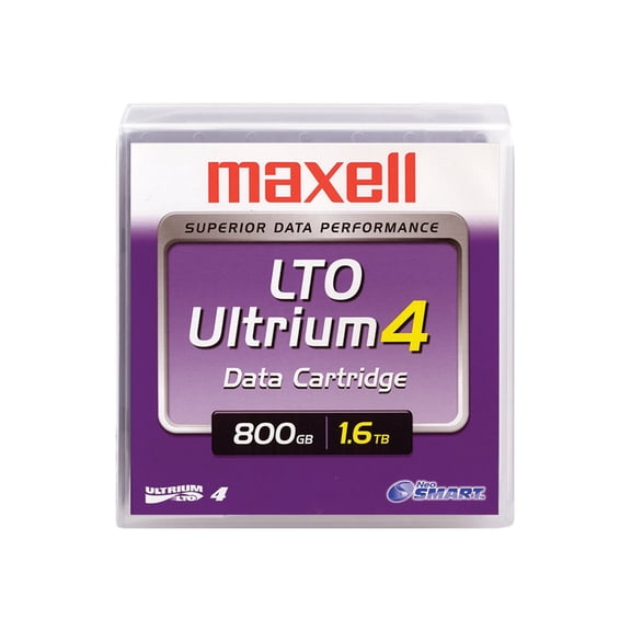 Maxell LTO Ultrium 4 Tape Cartridge - LTO-4 - 800GB (Native)/1.60TB (Compressed)