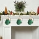 thumbnail image 5 of Adorno navideño de tela con flecos rojos | Colgante de patchwork hecho a mano con bordes blancos | Decoración de campanillas y muñecos de poliéster suave | Regalo navideño y decoración del hogar, 5 of 5