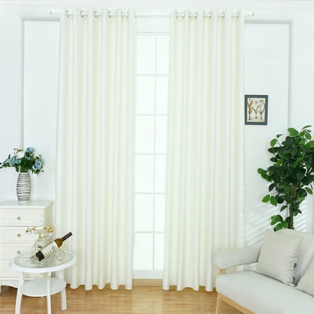 Langria Blackout Curtains Set With 2 Decorative Tie Backs