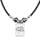 thumbnail image 1 of nublado lluvia patron pintado a mano collar a mano colgante de cuerda de cuero Unbranded M, 1 of 3