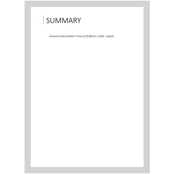 National Geographic World History : Great Civilizations: Ancient Through Early Modern Time