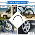 thumbnail image 2 of 1 Juego de Extensión de Válvula de Neumático de Cobre de 180 Grados con Extensión de Vástago de Válvula de Neumático de Plástico Flexible de 350 mm para Coche, Motocicleta, RV, Camión, Bicicleta, 2 of 6