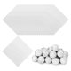 thumbnail image 1 of Envolturas de caramelo de papel de aluminio de 5x5 pulgadas, cuadradas de aluminio de cuadrícula fina, 100 piezas, 1 of 7