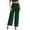 Green, variant on Women's Mesh Lace Wide Leg Pants High Waisted Dressy Trousers Overlay Palazzo Sheer Goth Long Trousers White