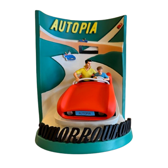 Disney Parks Disneyland Tomorrowland Autopia 3D Model Poster Figurine Statue