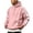 Pink, variant on Gytharion Men's Contrast Stripe Hoodies Drawstring Kangaroo Pockets Solid Color Casual Pullovers Winter Warm Classic Sports Sweatshirts